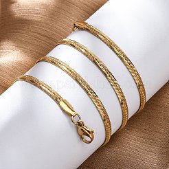 Collares de cadena de espiga de acero inoxidable 304 con revestimiento al vacío de PVD&nbsp;X-NJEW-F227-02G-04