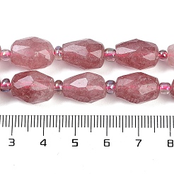 Natürlichen Erdbeere Quarzperlen Stränge&nbsp;G-G182-D01-01