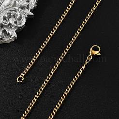 Ionenplattierung (IP) 304 Edelstahl Halskette&nbsp;STAS-J023-03G