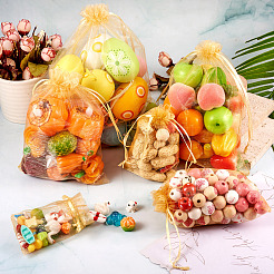 60 stücke 6 arten organza taschen schmuck lagerung beutel hochzeit favor partei mesh kordelzug geschenk&nbsp;OP-TA0001-08