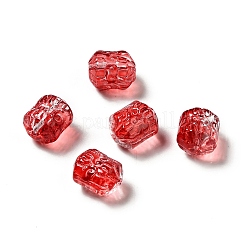 Spruzzare perle di vetro trasparente dipinte&nbsp;GLAA-F119-05