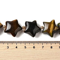Natürlichen Tigerauge Perlen Stränge&nbsp;G-U023-C01-03