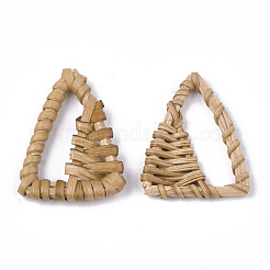 Ciondoli intrecciati a mano canna / rattan intrecciati&nbsp;WOVE-T006-141B