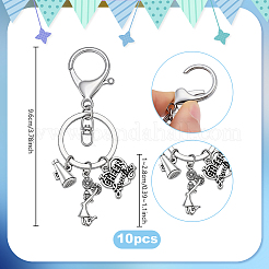 10 portachiavi in lega&nbsp;KEYC-PH01627