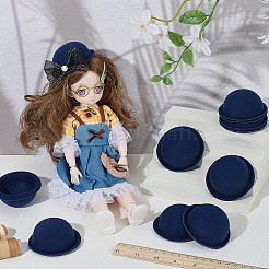 15 chapeau fascinateur rond en tissu pour poupées&nbsp;DIY-BC0015-98A