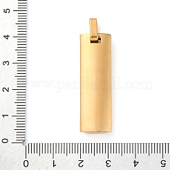 Säule 304 Edelstahl Vaterunser Kreuz Anhänger&nbsp;STAS-L169-079G-1