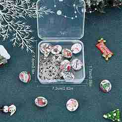 DIY-Sets zur Herstellung von Halsketten mit halbrundem Anhänger&nbsp;DIY-SC0019-99G