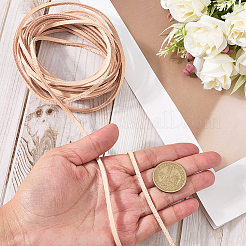 Cordons plats en cuir de vachette de 5 m&nbsp;WL-GF0001-27A-03