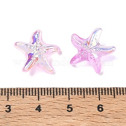 Perles de verre transparentes électroplaquées sur le thème de l'océan&nbsp;GL-CBA9C2A-01C