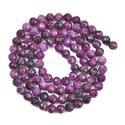 Brins de perles de sugilite naturelle chauffées&nbsp;G-B193-B04-4mm