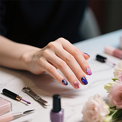 Nailart-Bildvorlagen aus Kunststoff und Edelstahl&nbsp;AJEW-UN0002-41