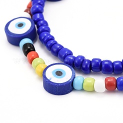 Perles de rocaille de verre étirer bracelets&nbsp;BJEW-JB06291-04
