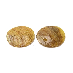Breloques de coquille Akoya naturelles peintes à la bombe&nbsp;LS-SHEL-F007-15A-04