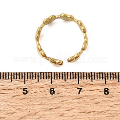 Offene Manschettenringe aus Edelstahl 304 für Damen&nbsp;RJEW-P182-05G