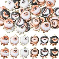 30pcs 6 Arten gedruckte Legierungsanhänger&nbsp;ENAM-CJ0005-33