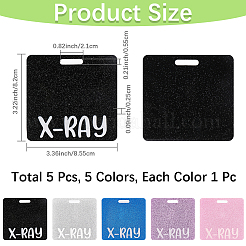 5pcs 5 colgantes grandes de acrílico de los colores&nbsp;MACR-CN0001-01C