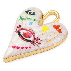 Pendentifs d'émail en alliage&nbsp;PALLOY-S034-01G-A