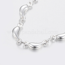 Bracciali alla moda in acciaio inossidabile 304 con maglie a catena&nbsp;X-BJEW-I243-31S