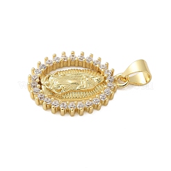 Ottone micro spianare pendenti zirconi&nbsp;KK-P293-27G