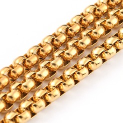 Catene a scatola in acciaio inossidabile 304 con placcatura ionica (ip) da 3.28 piede&nbsp;X-CHS-B001-01G