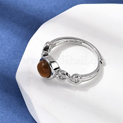 Tigre naturel bagues d'oeil&nbsp;RJEW-A084-04P-06
