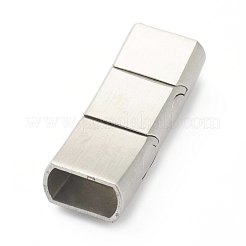 Fermoirs magnétiques en acier inoxydable 304 résistant au ternissement avec emembouts collées&nbsp;STAS-B017-08P