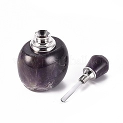 Natürliche amethyst öffnende parfümflasche&nbsp;G-K295-E05-P