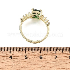 Bracciale aperto in ottone con pavé di zirconi cubici&nbsp;CU-CBA5C10-11G