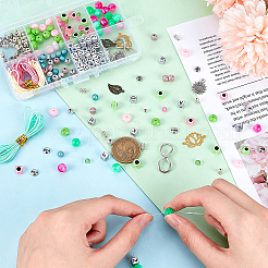 DIY-Set zur Herstellung von Armbändern mit bösem Blick&nbsp;DIY-PH0008-86