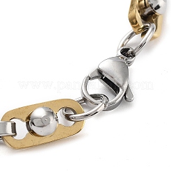 PVD-Vakuumbeschichtung 201 Edelstahl-Gliederkettenarmband&nbsp;BJEW-Z023-05P