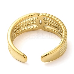 Anello polsino aperto cavo in acciaio inossidabile 304 per donna&nbsp;RJEW-I098-28G