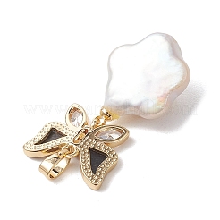 Natürliche Keishi-Perle mit Anhängern aus Paua-Muscheln&nbsp;PALLOY-JF05249