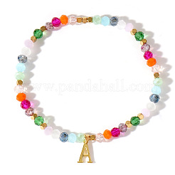 Bracelets à breloque initiale en laiton&nbsp;KC4213-1