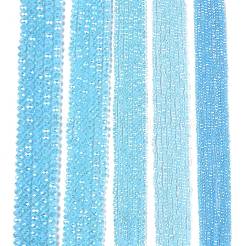 Abalorios de vidrio electroplate hebras&nbsp;EGLA-A044-J8mm-B04