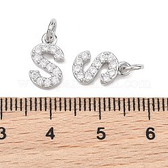 Pendentifs en laiton Shegrace avec micro-pavé de zircone cubique transparente&nbsp;XGRQ29910-394P-S