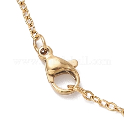 Colliers avec pendentif en forme de fleur en perles de verre et perles d'imitation&nbsp;NJEW-MZ00115-03