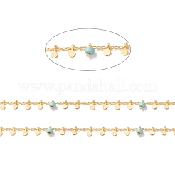 Catene di perline a colonna di turchese naturale&nbsp;CHC-K012-01G-10