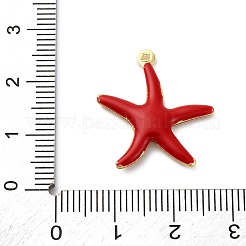 Messing Emaille-Anhänger&nbsp;KK-F895-12A-G