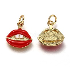 Messing Emaille Anhänger / charms&nbsp;KK-B026-23G