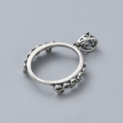 925 sterling supports pendentif argent cabochon&nbsp;STER-WH0061-95B