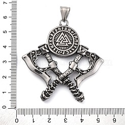 Grands pendentifs viking en acier inoxydable 304&nbsp;STAS-P367-02AS