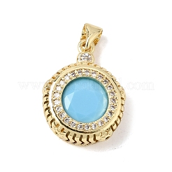 Pendentifs en laiton zircon cubique pavé&nbsp;KK-CBA960E-07G