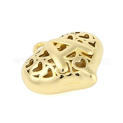 Colgantes de latón huecos para el día de san valentín&nbsp;KK-M289-03A-G