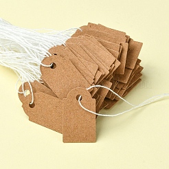 100 Stück Anhänger aus Kraftpapier.&nbsp;AJEW-FS0001-14