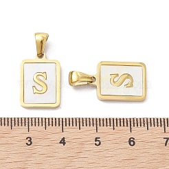 Ionenplattierung (IP) 304 Edelstahl Pavé Muschel Anhänger&nbsp;STAS-G327-01G-S