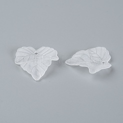 Transparent gefrostetem Acryl-Blatt-Anhänger&nbsp;X-PAF002Y-14