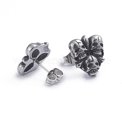 Retro-Ohrstecker aus 304 Edelstahl&nbsp;EJEW-L248-028AS