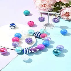 DIY-Sets zur Schmuckherstellung mit runden Harzperlen und Acrylperlen&nbsp;DIY-FS0007-73