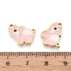 Schweineanhänger aus Edelstahl 304 und Emaille&nbsp;STAS-T073-18G