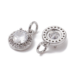 Ciondoli in ottone zirconi chiari micro pavé&nbsp;X-KK-K360-16P